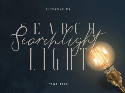 Searchlight - font trio brand branding bundle creative design font freebie lettering logo vector