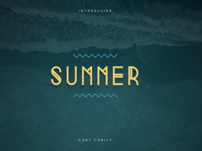 Summer display font family