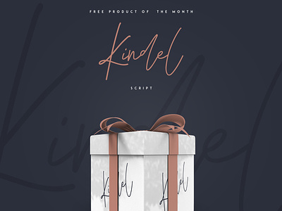 Kindel Script - Free Product of the Month! brand bundle creative design font free freebie lettering logo script typeface