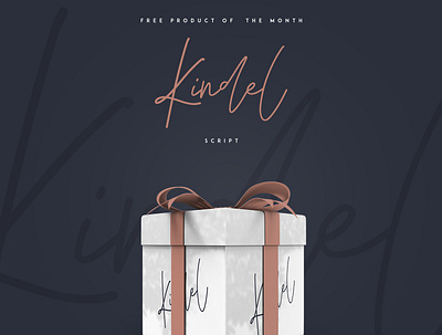 Kindel Script - Free Product of the Month! brand bundle creative design font free freebie lettering logo script typeface