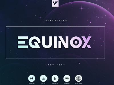 EQUINOX - LOGO FONT app brand branding clean creative design icon illustration lettering logo serif typeface ux vector web