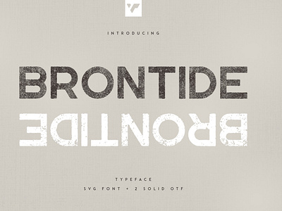 Brontide VP Typeface - Bitmap vsg font + 2 solid fonts