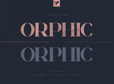 ORPHIC TYPEFACE - SVG + SOLID FONTS 3d animation brand branding bundle creative design font graphic design illustration lettering logo motion graphics ui