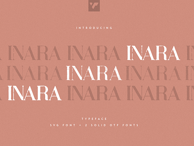 INARA TYPEFACE - SVG + SOLID FONTS animation brand branding bundle creative design font graphic design illustration lettering logo motion graphics ui
