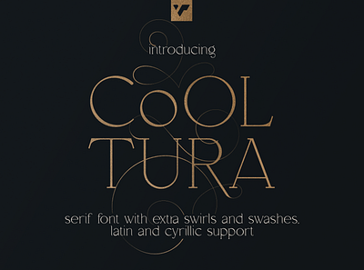 COOLTURA SERIF FONT + SWASHES brand branding bundle cooltura creative design font illustration lettering logo ui vintage