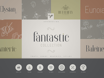 FANTASTIC COLLECTION - FONTS, LOGOS