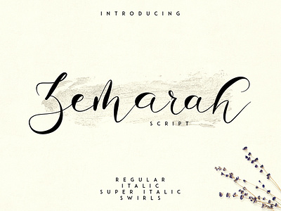 Zemarah script - 3 styles + Extras