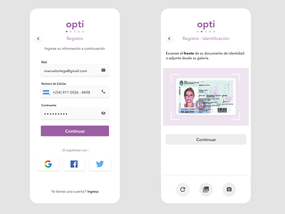 "OptiPay" online purchases. Screens #3-4 adobexd app concept mobile money order payment paypal purchase