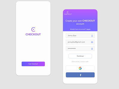 CHECKOUT - Screens #1,2 adobexd amazon android design app design app ui eccommerce ecom ios design mobile app mobile design money online purchase shopping walmart