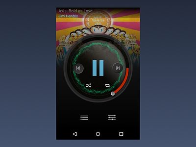 Music player UI throwback android mobile music player throwback