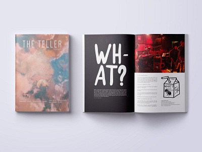 The Teller: What? design editorial design magazine magazine design typography