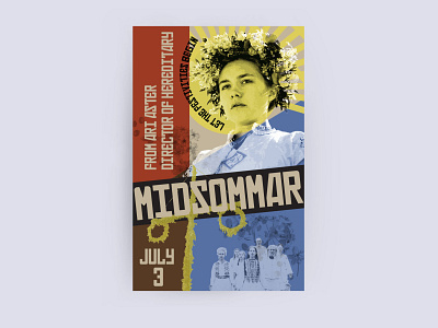 Midsommar Poster design illustration poster design typography