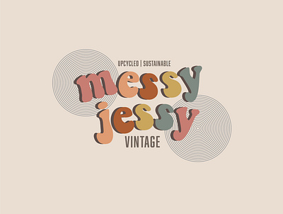 Messy Jessy Vintage brand design branding design fashion fashion brand fashion branding logo typography vintage visual design visual identity