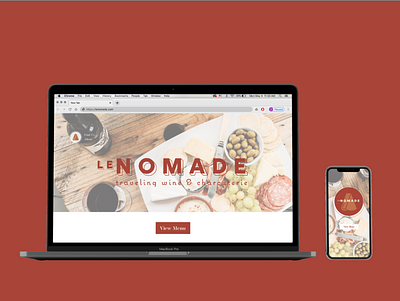 Le Nomade Website & App app branding design restaurant web web design website