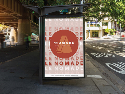 Le Nomade Billboard advertising advertising design billboard billboard art billboard design brand identity branding branding design design logo poster poster design typography visual identity