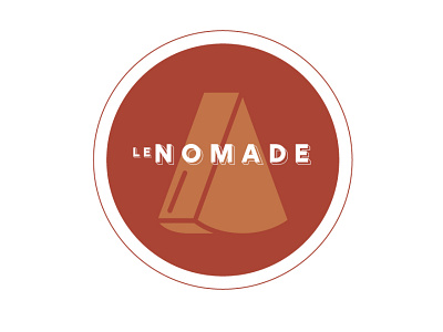 Le Nomade Logo 3 brand design brand identity branding design icon illustration logo typography visual identity