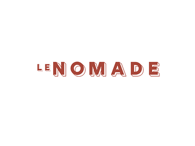 Le Nomade Logo 1 brand design brand identity branding design logo typography visual identity