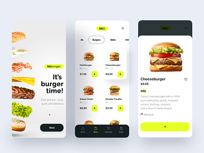 #1 It's burger time! Mobile App app design graphic design ui uichallenge ux
