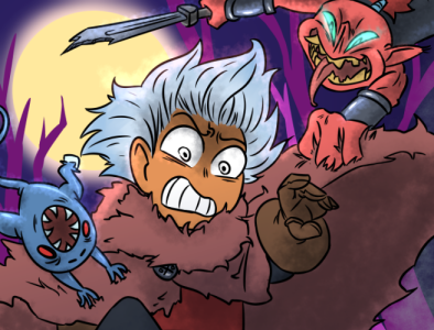 Génesis comic digitalart fantasy girl illustration monsters webcomic