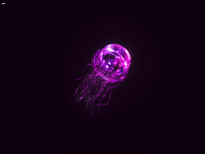 Electric Jellyfish 3d 3dart jellyfish nft nomadscupt pink