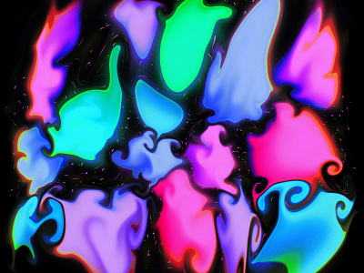 Fluid blobs blobs color fluid illustration