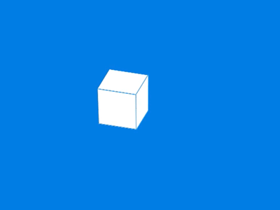 HTML & CSS Cube Rolling Around