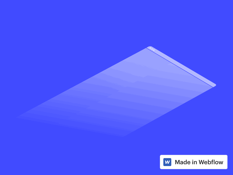 Recreated illustration and animation in Webflow