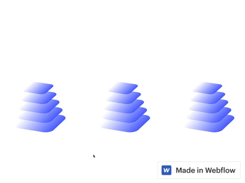 Layered mouse move animation animation css3 rotation webflow