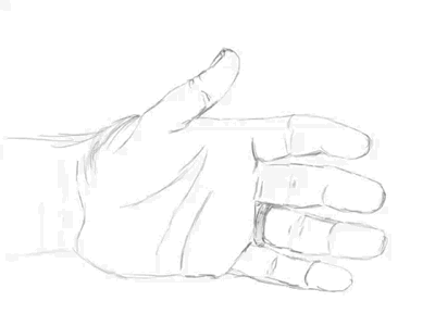 Drawing my hand for the first time in a while