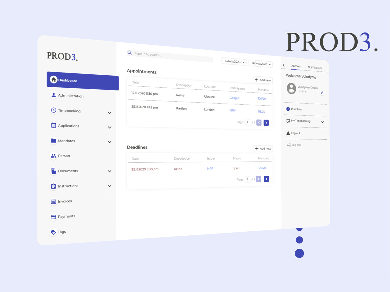 Legal firm document flow CRM