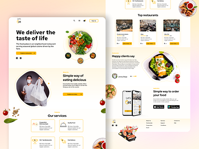 Food delivery web and mobile app