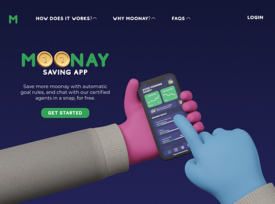 Moonay Saving Desktop Versionn design ui design