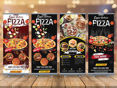 FOOD ROLLUP BANNER banner banner ads banner design billboards brand engineer t shirt flyer design graphicdesign invitation cards logo popupbanner retractable banner rollup banner rollup banner mockup t shirt t shirt design web banner web banner design