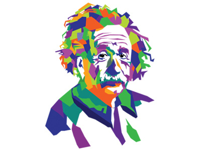 Albert Einstein illustration wpap