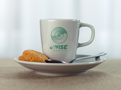 oWise Logo Suggestion On Coffee Cup