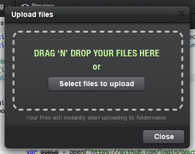 Upload Dialog