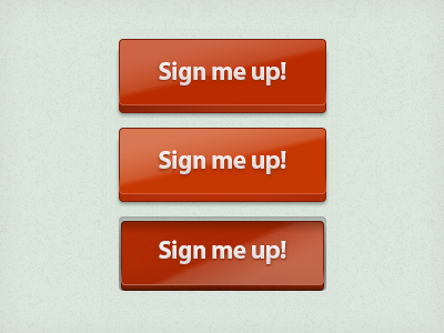 Our Big Red Shiny "Sign Up" Button! animated button click css3 shiny sign up smooth