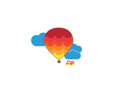 Lift_Hot Air Balloon Company branding dailylogochallenge dailylogochallengeday2 design illustration logo vector