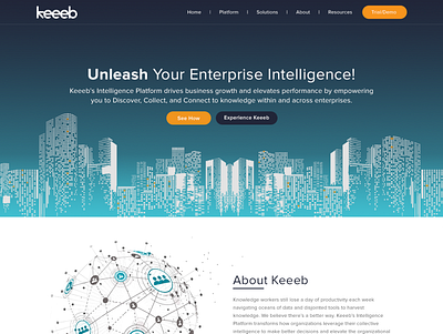 Keeeb Intelligence Platform Web Design