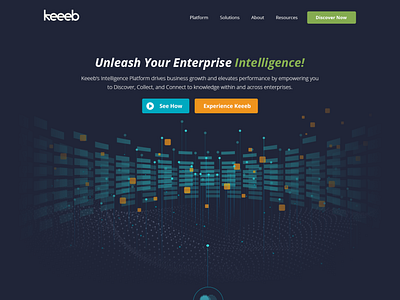 Keeeb Intelligence Platform Web Design