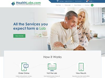 Labs Services Platform Web Design