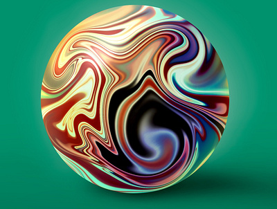 Warp Swirl 3d concept design graphic design illustration procreate vector