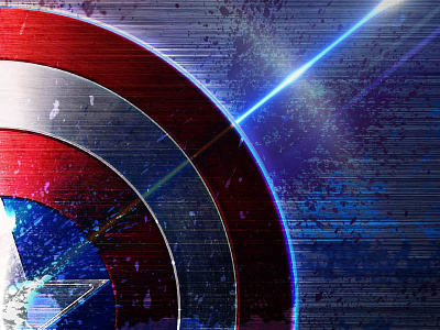 Shield This avenger captain america lights movie poster shield special effects texture