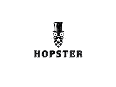 Hopster Logo Concept beer brand font identity logo mark symbol typography