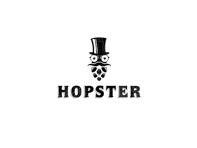 Hopster Logo Concept beer brand font identity logo mark symbol typography