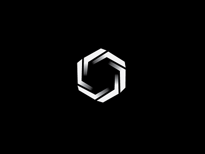 Hexometric concept symbol 3d brand geometric hexagon identity logo mark shape symbol