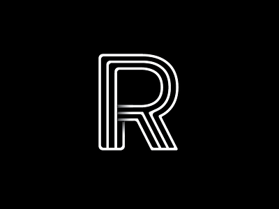 R Monogram brand font icon identity letters logo mark monogram outlines symbol type typographic