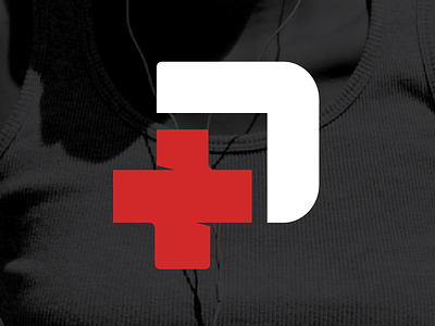 Branded Medical Pack Symbol brand colorful curves identity logo mark medical p red symbol