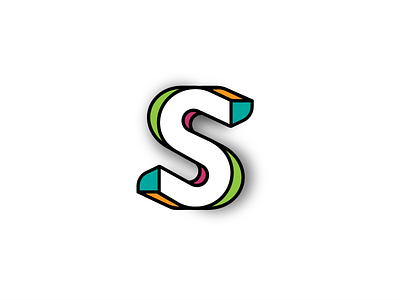 3D S Monogram 3d brand font icon identity letters logo mark monogram symbol type typographic