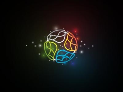 ELEMENT IND - Logo design brand colorful elements icon linear logo logomark mark outline symbol